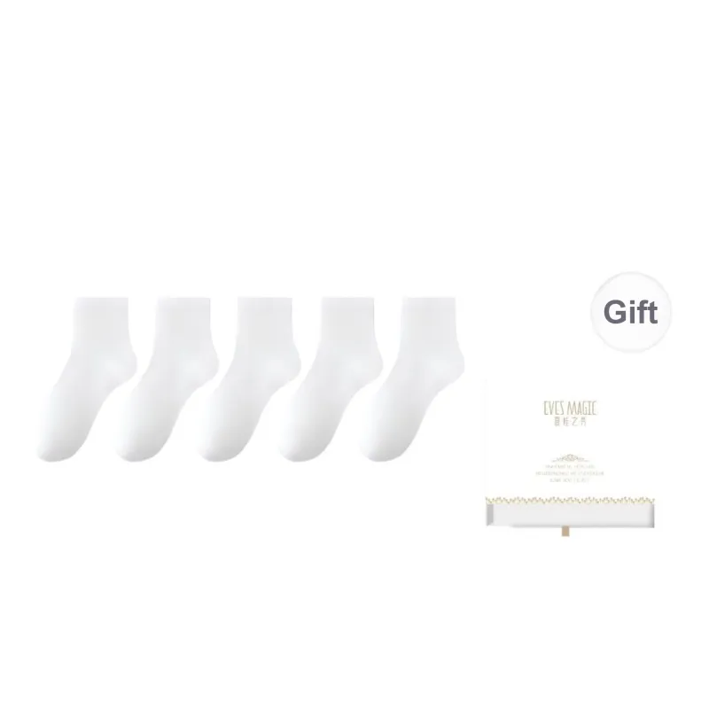 XIA.WA.ZHI.XIU Mid Calf Socks Women's Box 5 Pack-5