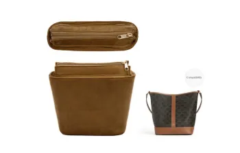 GUYI Original Fleece Bucket Bag Insert Unisex Brown