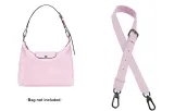 Pink Hobo Crossbody Bag with Leather Strap, 78-108cm