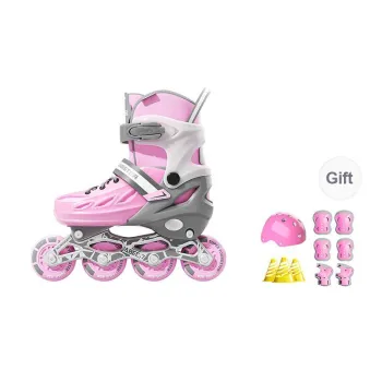 Papaison Roller Skates Aluminum Alloy/Carbon Steel/PP Material Kids' S/M/L Purple Blue Pink