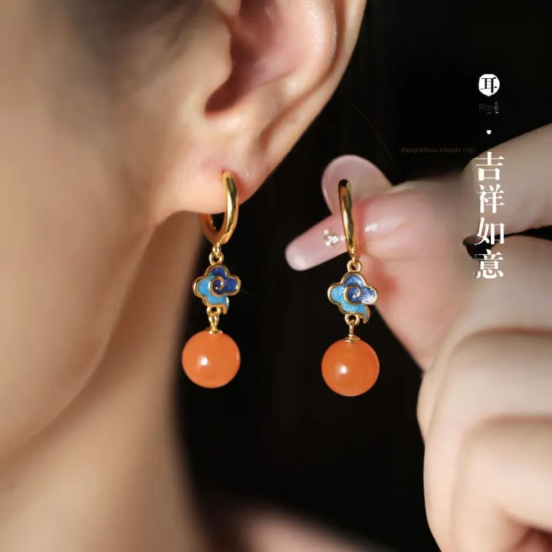 Love Jade Earrings Women's-1