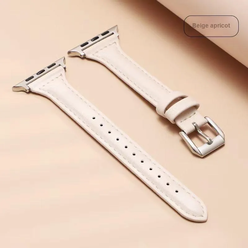 CHENSONG Apple Compatibility Watch Band Leather-7