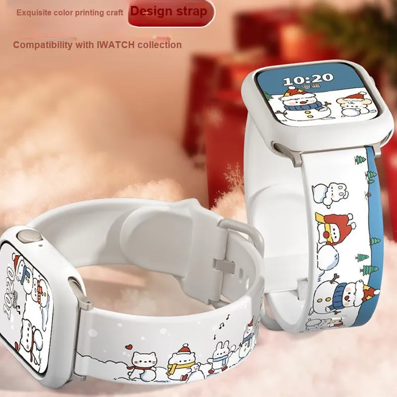 CHENSONG Watch Band Apple Compatibility 49mm Printed T PU Strap Material-5