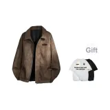 Coffee (Comes with Heavyweight 100% cotton Short-Sleeved Shirt, Random Style)
