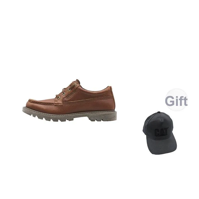 CAT Повседневные кожаные туфли с низким верхом Мужские