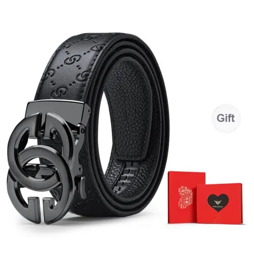 WilliamPOLO Cow Leather Belts Men's Multiple Colors 3.5cm Width