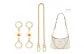 White Sunflower (Two Pieces)+Decorative Chain 40cm