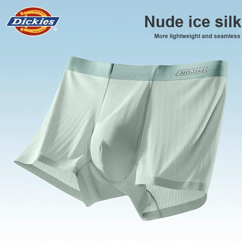 Dickies Underpants Men's Seamless Skin Friendly High Rebound Breathable Four Corner Pants, Box Combo Set-29