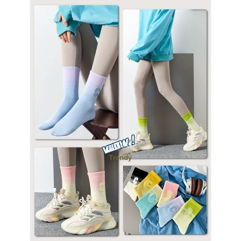 SALOATO Knee High Socks Women's 4 Pack-11