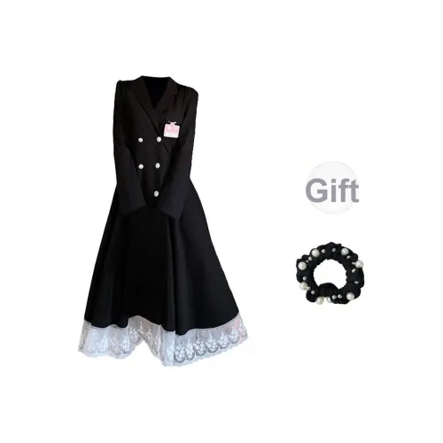 WUSHANSHAN Длинное платье с длинными рукавами женское