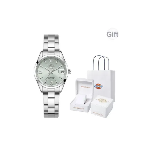 Dickies Кварцевый механизм розовый циферблат женские часы