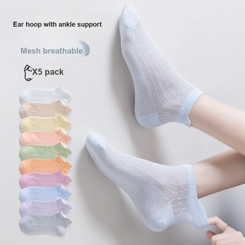 XIA.WA.ZHI.XIU Ankle Socks Women's Box 5 Pack-43