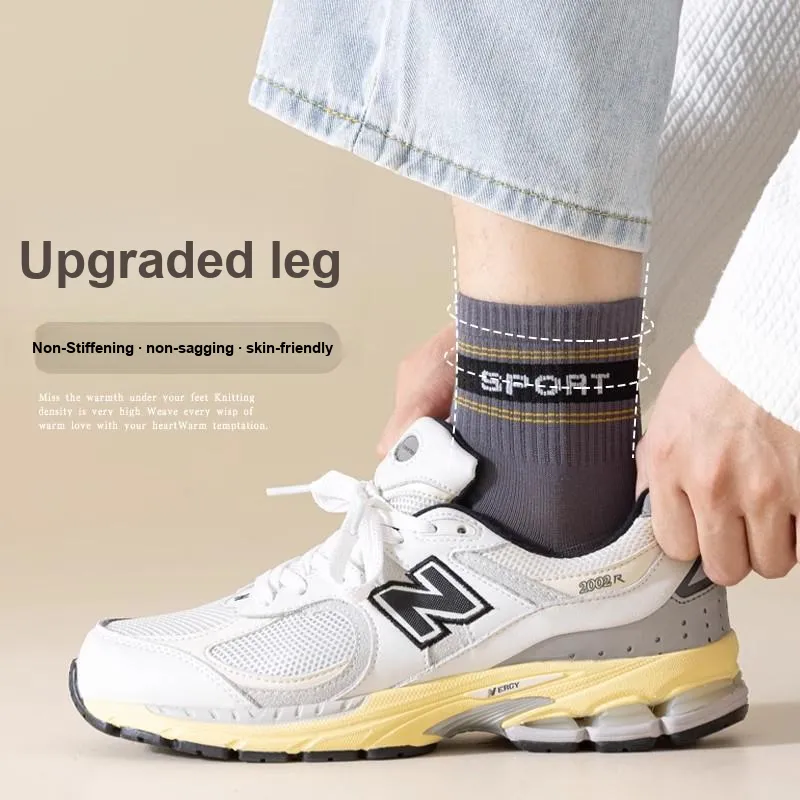 Master Mid Calf Socks Men's Shopping Bag 5 Pack-10