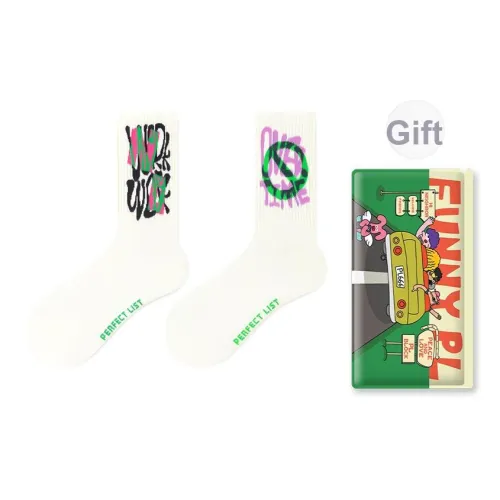 PL Worker's Пластинка Модные носки AD Unisex MID Носки до икры