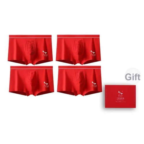 RED DRAGONFLY Хлопковые трусы Мужская коробка 4 штуки