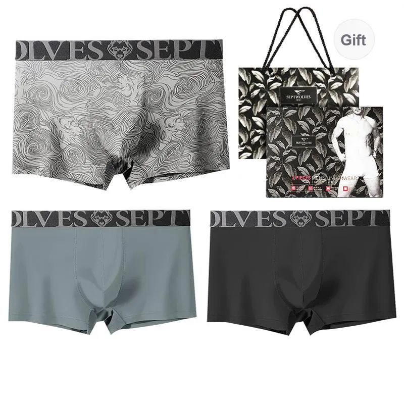 SEPTWOLVES Underpants Men's 3-Piece Gift Box Set-1