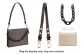 (Smooth Finish Brown) 65-113cm Shoulder Strap 26 Toiletry Bag Modified Set