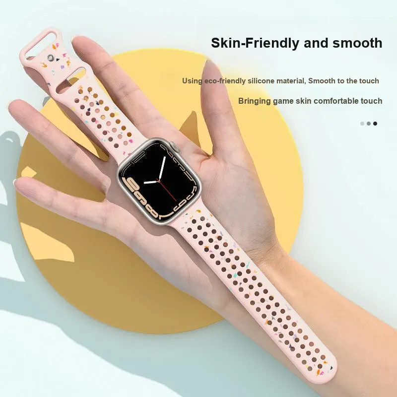 CHRROTA Watch Band Apple Compatibility Silicone Material-2