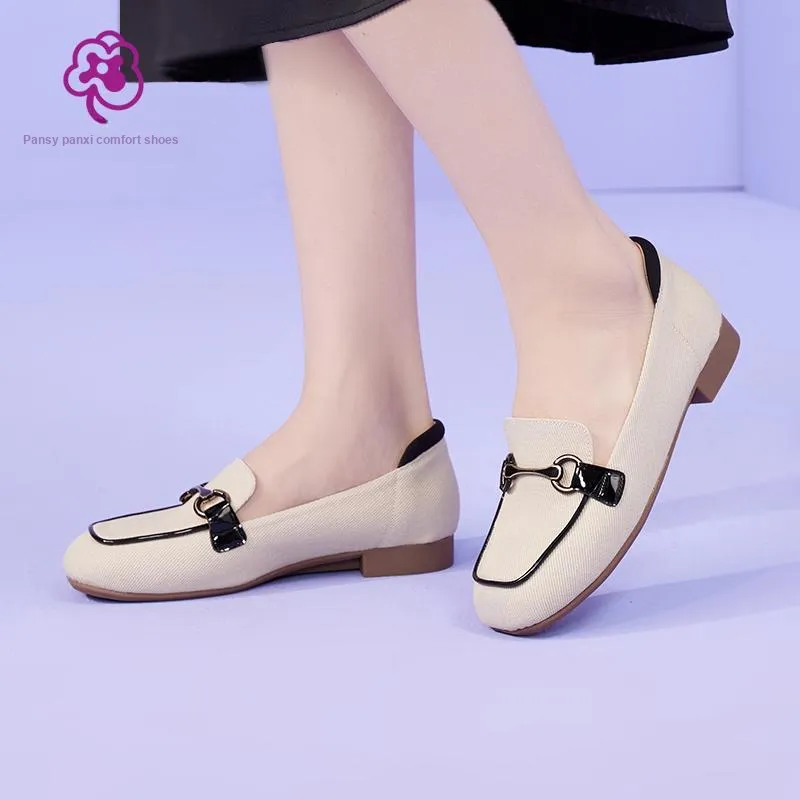 PANSY Panxi Japan Women's Lightweight Comfortable Low Vamp Commute Loafers Slip on Women's Summer-1