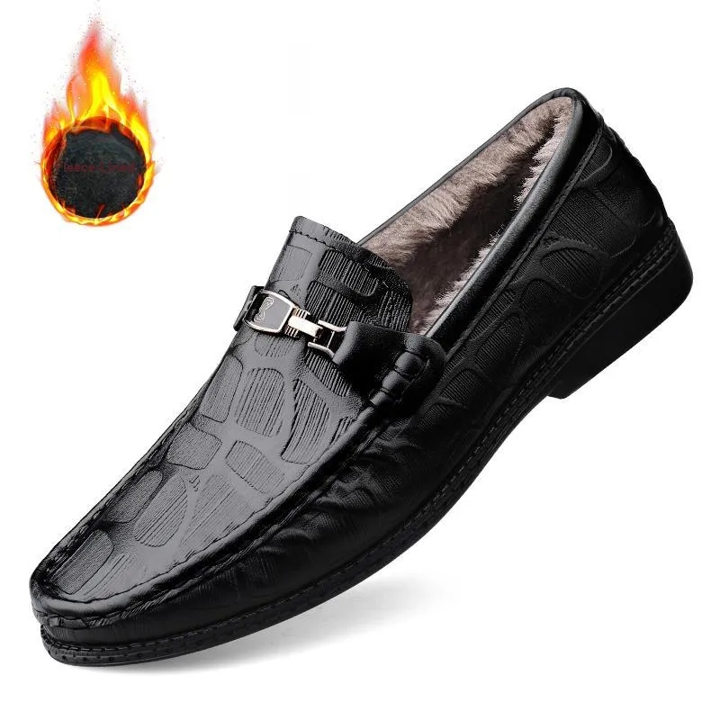 CKVUSAMG Gommino Loafers Unisex Black/Brown-1