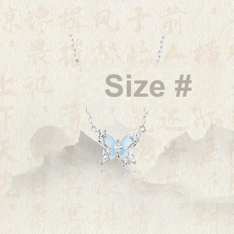 Chongqing Gold Store S925 Silver Necklaces Unisex Silver/Blue-4