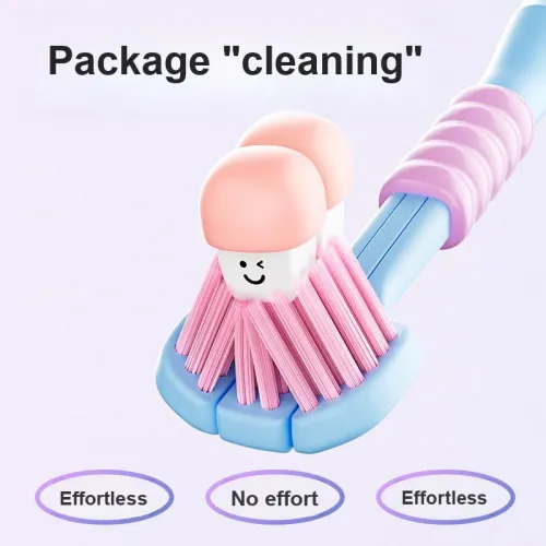 RAOYI 3D Effect Cleaning, Bread Wrap Toothbrushes Removing Teeth And Smoke Stains Family Pack 5 Pcs