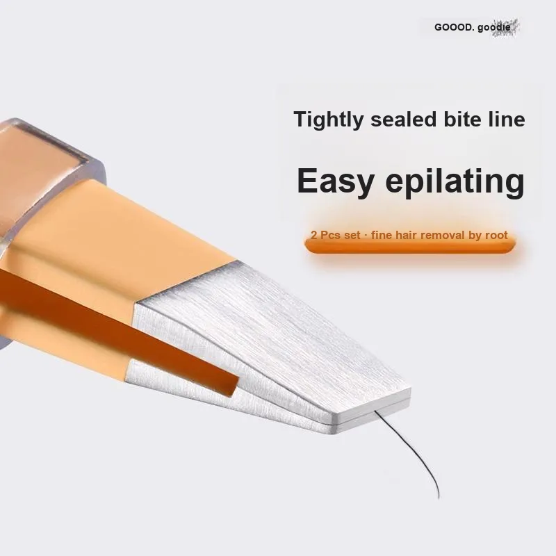 Goodgudi Small Tweezers Brow Clip False Eyelash Tools-6