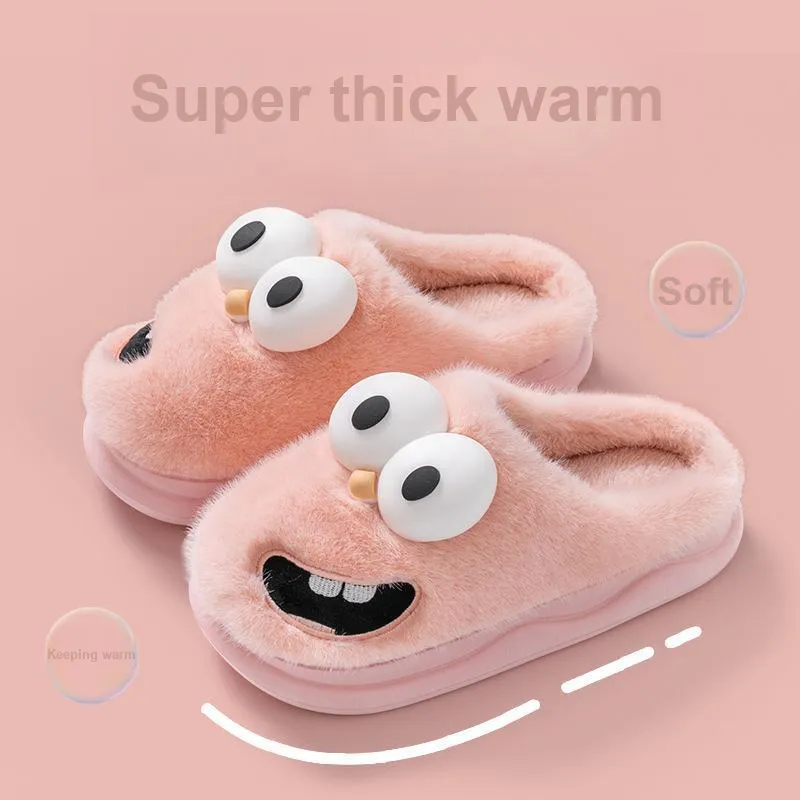 TLIT Fuzzy Slippers, Platform Slippers For College Students, Home Slippers-6