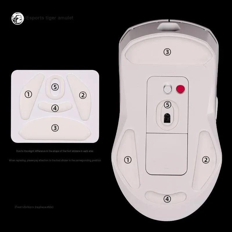 Tiger Gaming PTFE Outer Surface Smooth And Even Mouse Pad Mice Footrest-1