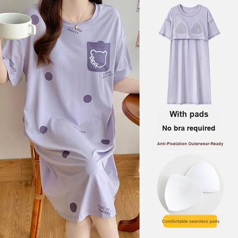 GOSO Nightgown Women's Light Lavender-6
