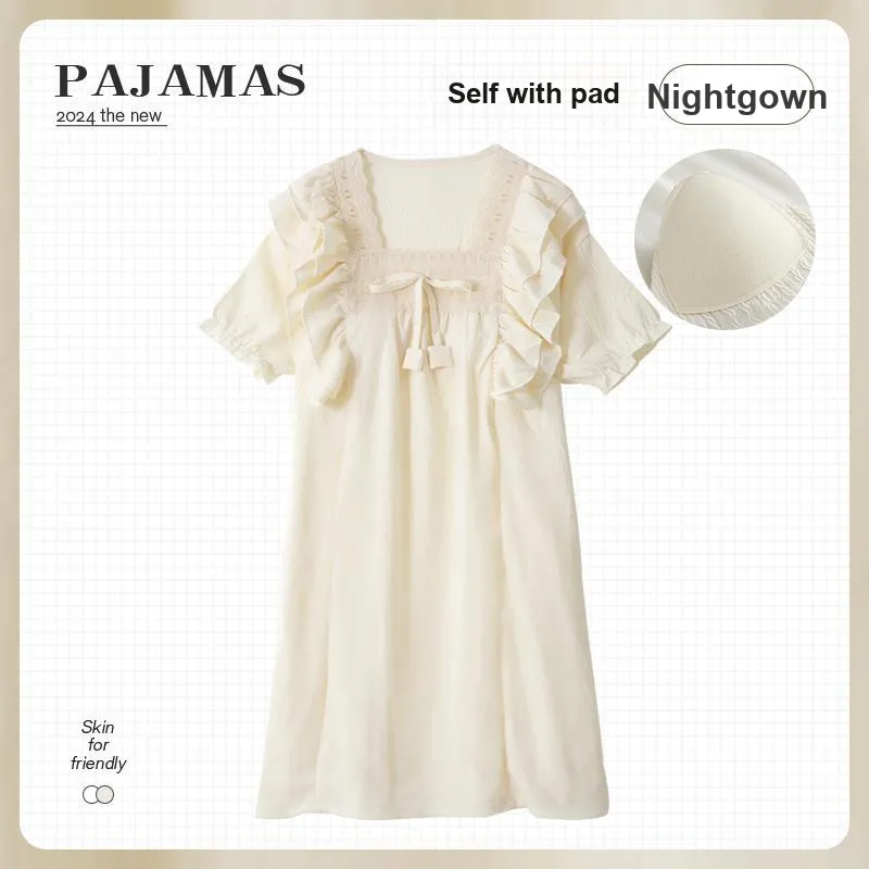 O'MESIK Nightgown Women's Apricot-1