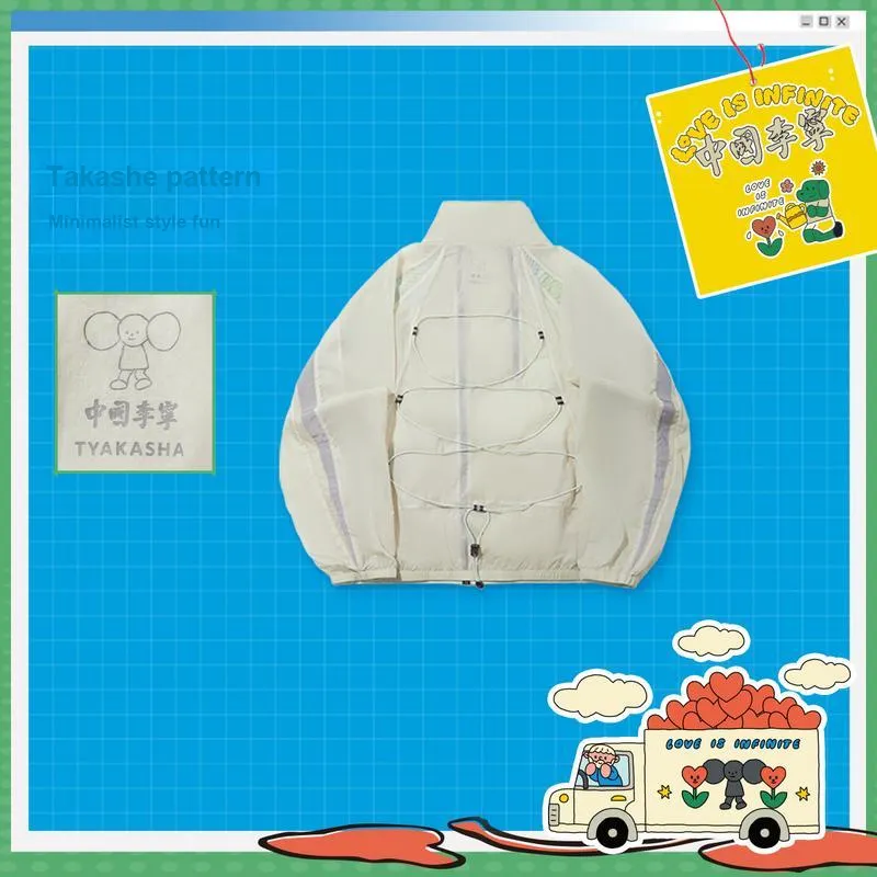 LiNing x TAKASHA,LIANMINGKUAN Jackets & Coats Unisex Bud Yellow Gray-4