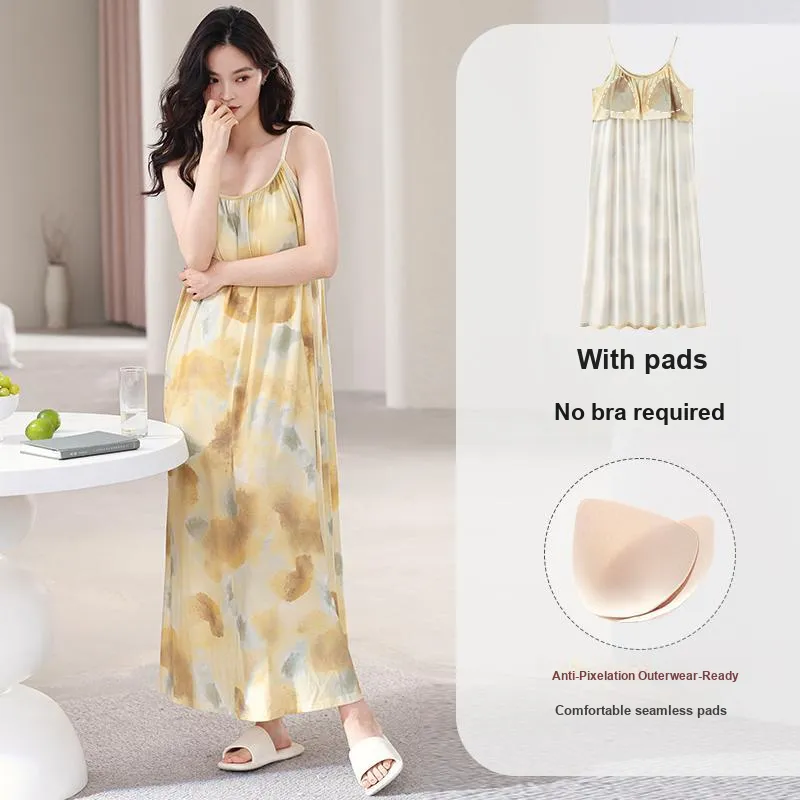 FENTENGCARE Nightgown Women's Gold-1