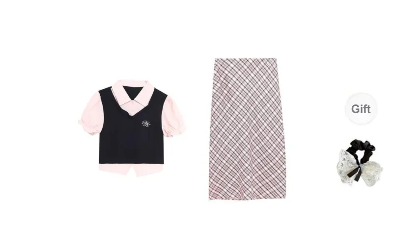 PAVEA Two Piece Skirt Sets Women's-5