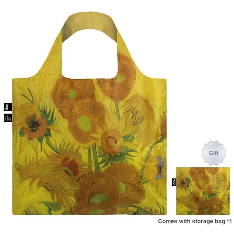 Loqi Recyclable Polyester Tote Bag Shopping Bag Shoulder Bag Handbag Women's Multicolor-2