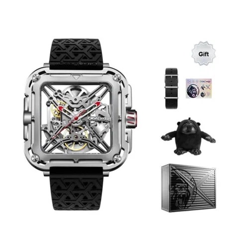 CIGA Design Автоматический Механический Movement Мужские Часы X Collection 44mm*44mm*11,8mm Серебряные