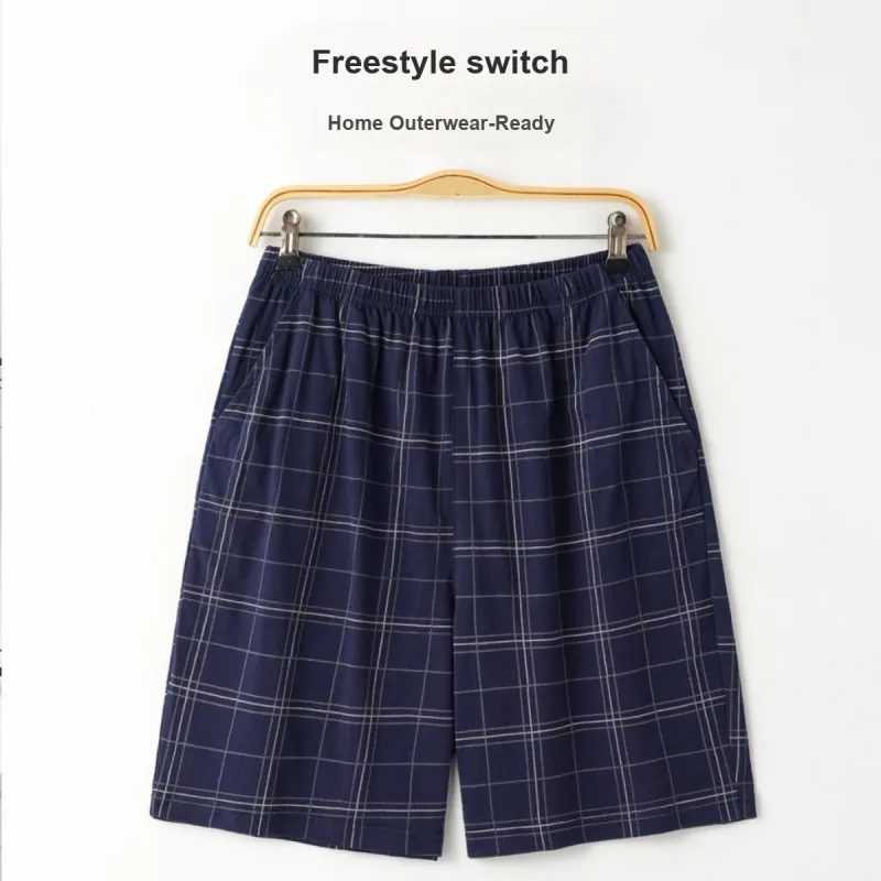 FARO Pajama Pants Men's Blue Plaid-2