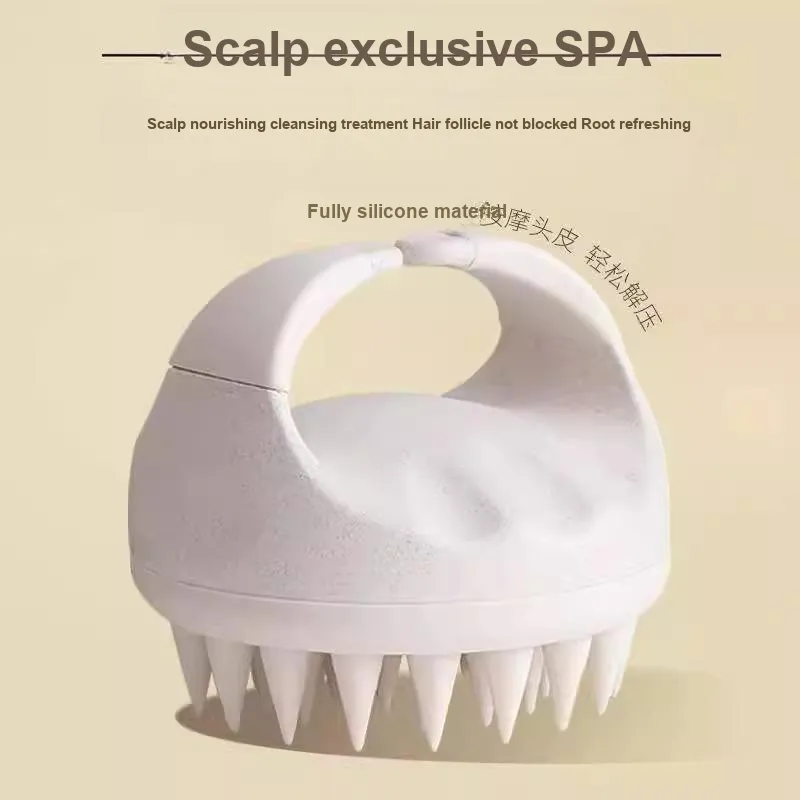 ZHENZI Professional Hair Comb Silicone Hair Brush Scalp Cleaning Head Massage-1