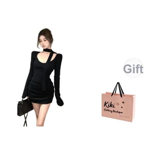 Kiki Clothing Boutique Длинное платье с длинными рукавами женское