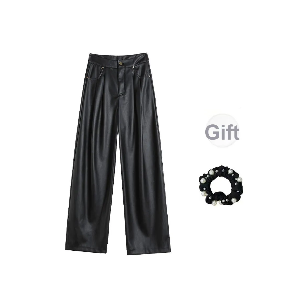 WUSHANSHAN Кожаные брюки женские