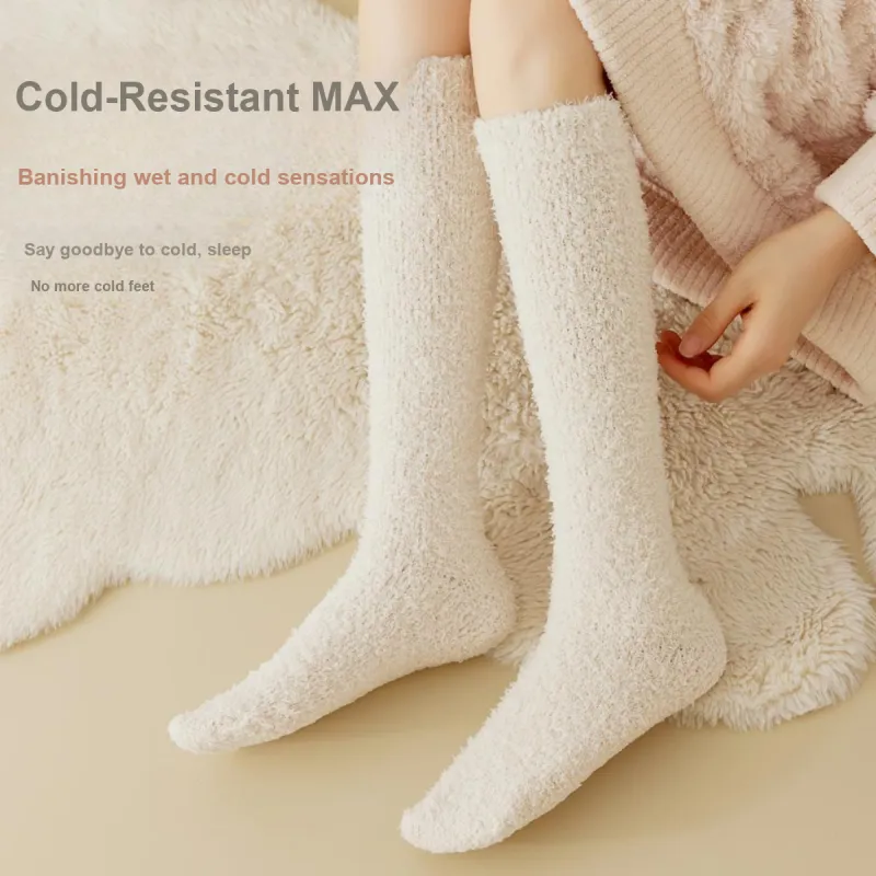 MIIOW Knee High Socks Women's 3 Pack Mixed Color-4