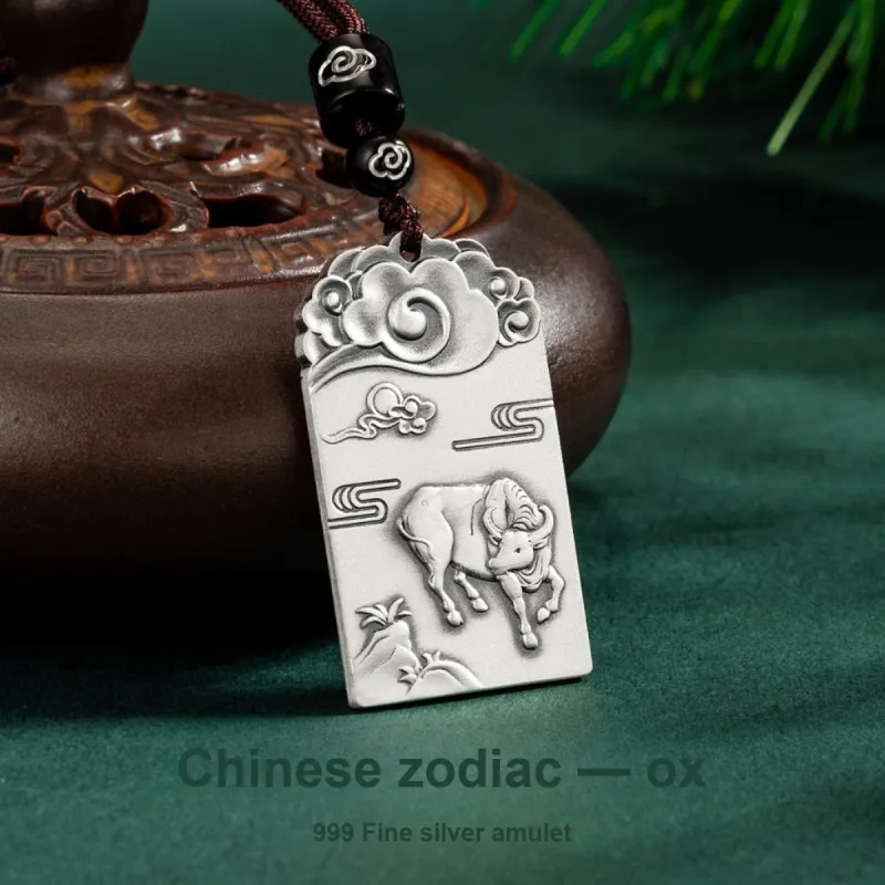 Yu Yin 999 Fine Silver Pendants Unisex-6