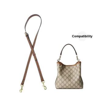 Cow Leather Bag Strap Women's Brown