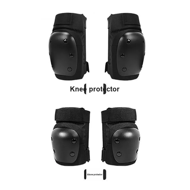 UMA Skateboard Roller Skating Protective Gear Sets Black Comprehensive Protective-1