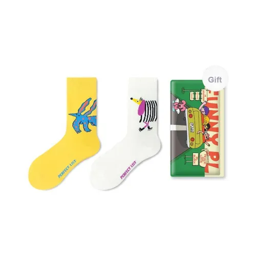 PL Носки Crew Унисекс Сумка для покупок 2 упаковки Смешанные цвета