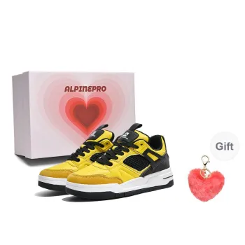 ALPINE PRO Skateboard Shoes Unisex Low Top Yellow