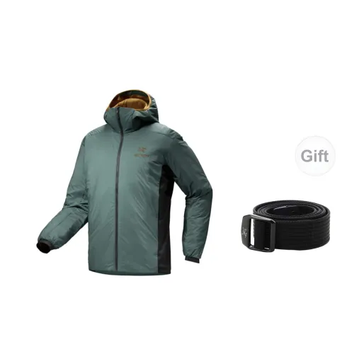 Arcteryx Atom Series Puffer Jackets Men Box Car Green Includes Necklaces