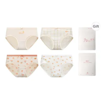 Red Bean Underpants Women's Shopping Bag 4 Pack