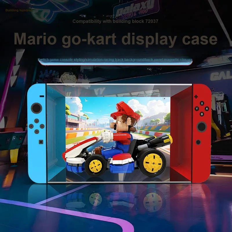 LIGHT YOUR BRICKS Compatibility Building Block 72037 Mario Go Kart Display Case Model Accessories-13