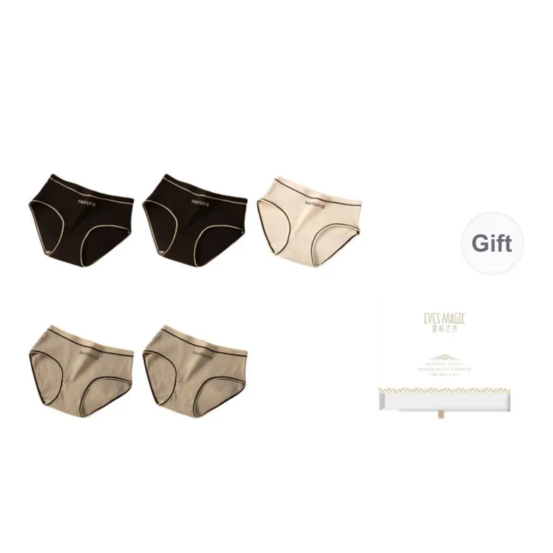 XIA.WA.ZHI.XIU Underpants Women's Shopping Bag 5 Pack-24